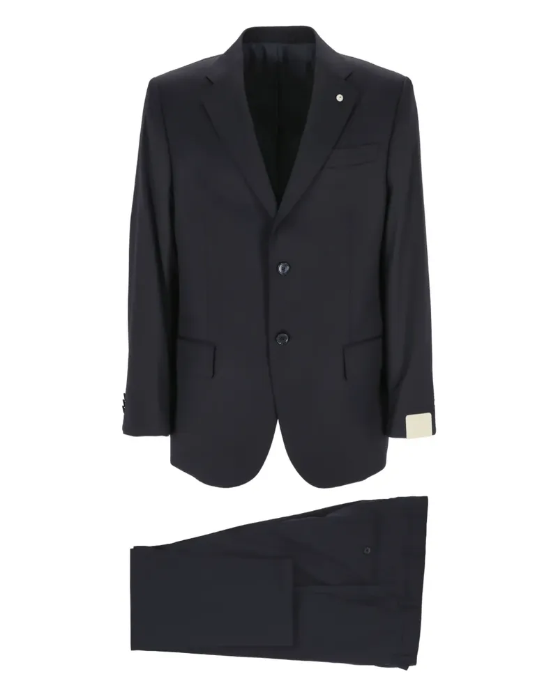 Luigi Bianchi Mantova button peaked jacket - Blau Blau