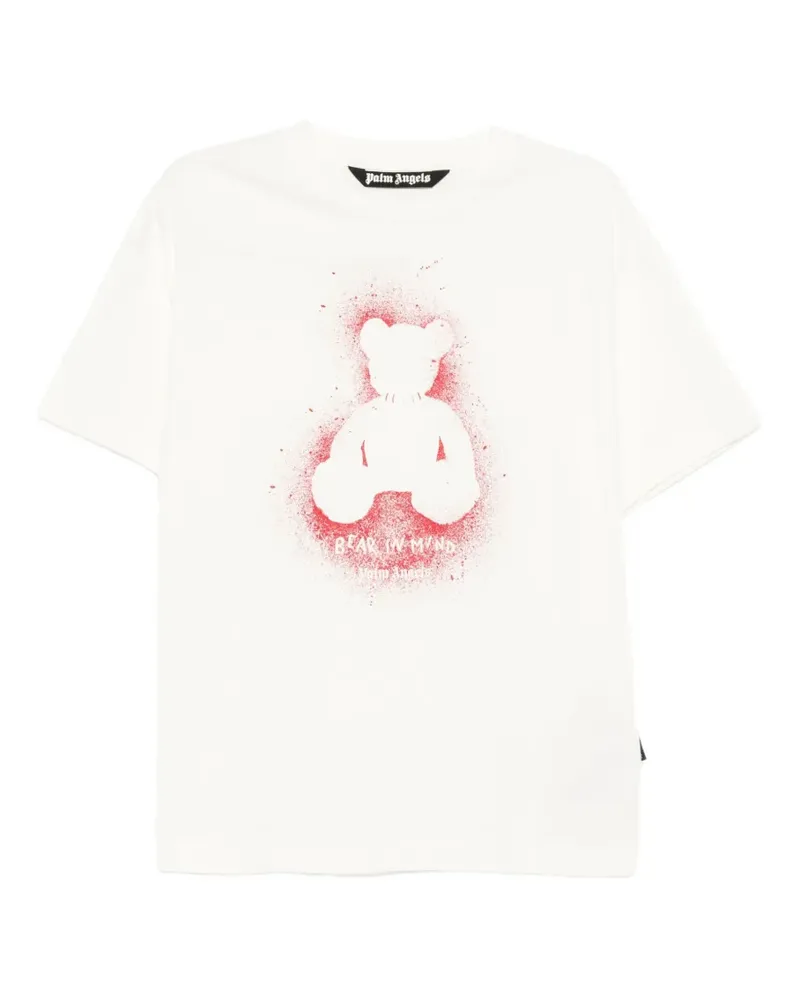 Palm Angels Bear in Mind Ove T-Shirt - Weiß Weiß