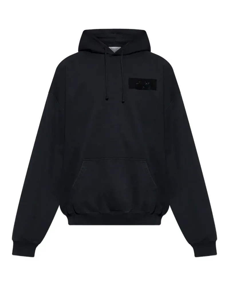 VETEMENTS Hoodie mit Logo-Patch - Schwarz Schwarz