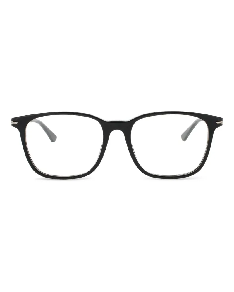 Montblanc Brille mit eckigem Gestell - Schwarz Schwarz