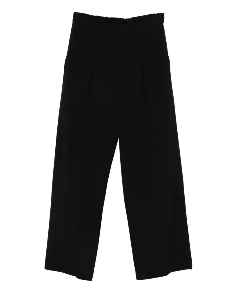 ATTACHMENT pleated trousers - Schwarz Schwarz