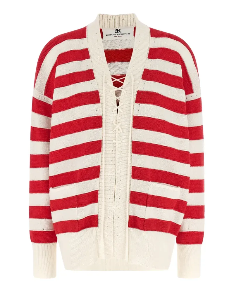 Ermanno Scervino Gestreifter Cardigan - Rot Rot