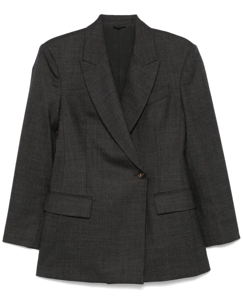 Brunello Cucinelli Doppelreihiger Blazer - Grau Grau