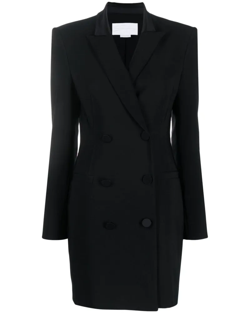 Genny Doppelreihiges Minikleid - Schwarz Schwarz