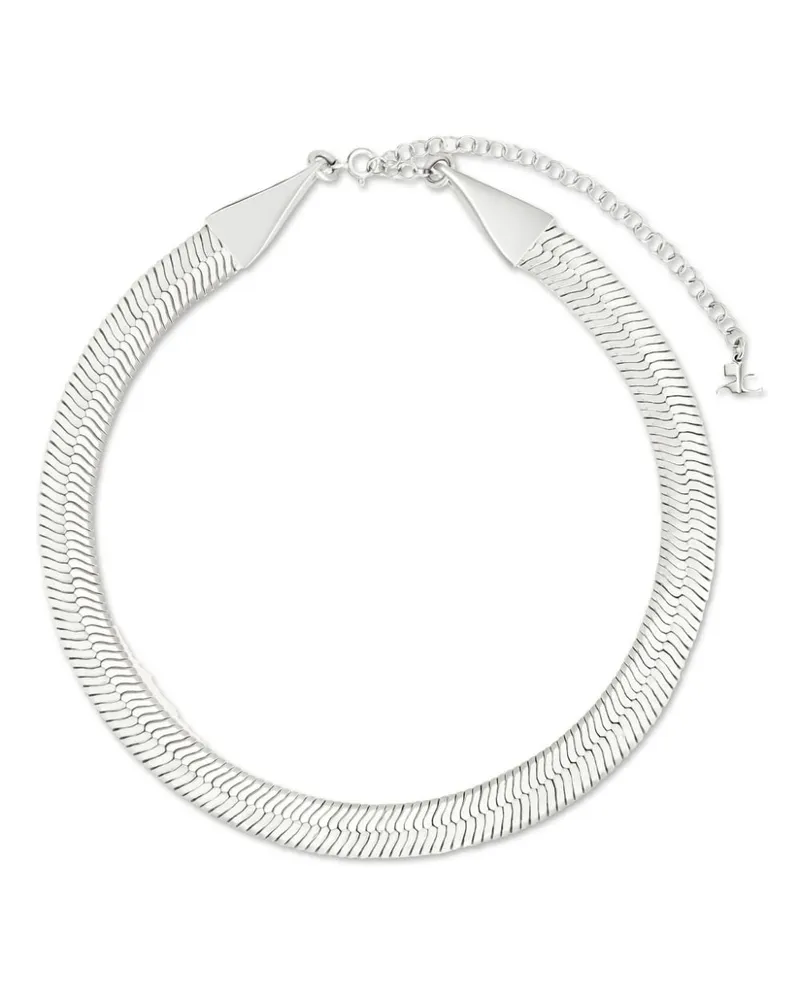 Courrèges Choker mit Schlangenkette Silber