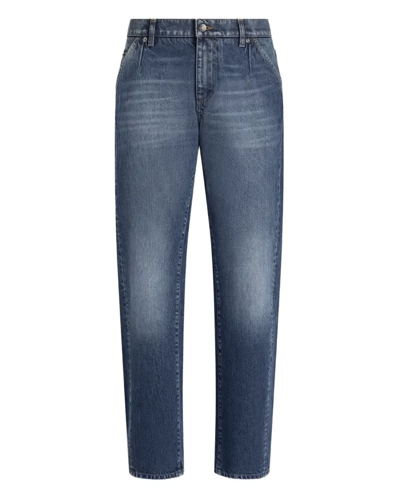 Dolce & Gabbana Jeans mit Logo-Schild - Blau Blau