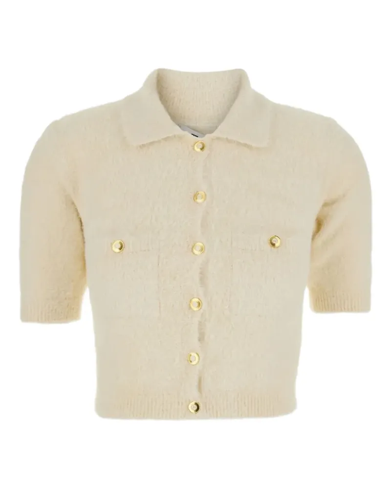 Elisabetta Franchi Kurzärmeliger Pullover - Nude Nude