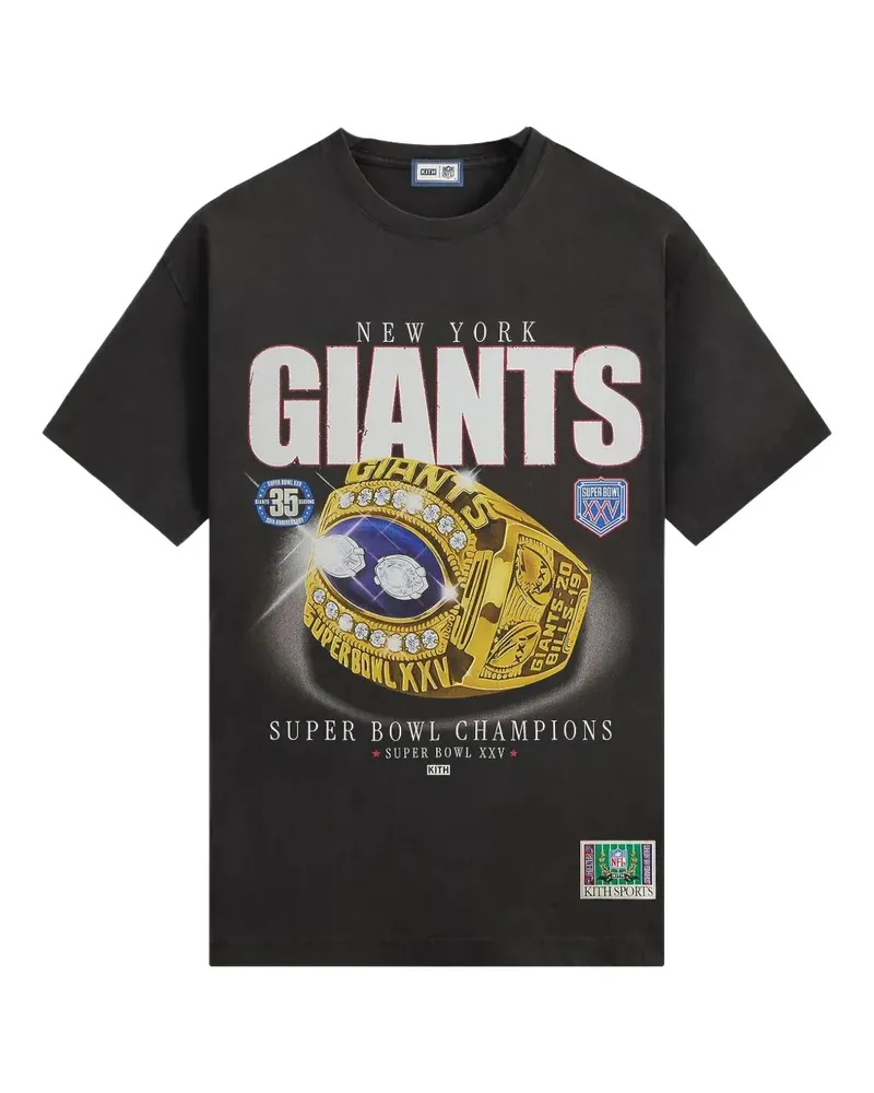 KITH NFL New York Giants Ring Vintage Jones T-Shirt - Schwarz Schwarz