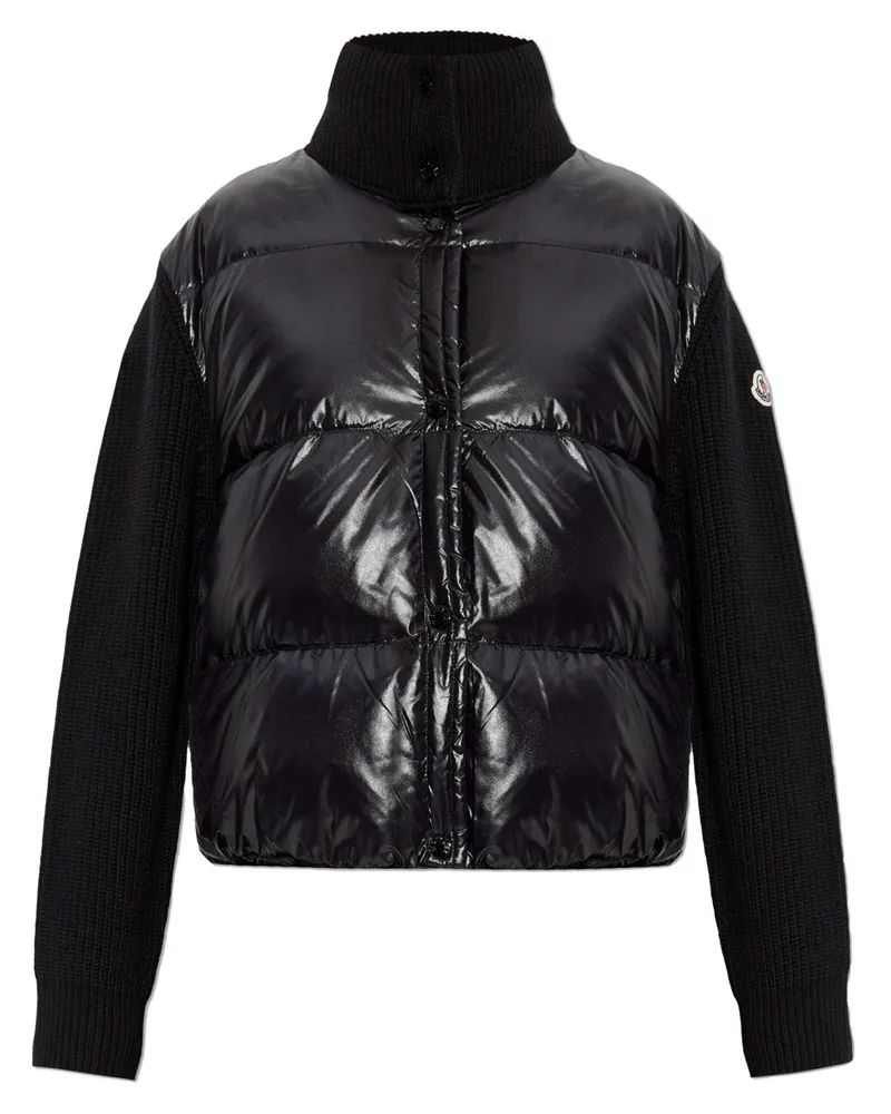 Moncler Gefütterter Cardigan - Schwarz Schwarz