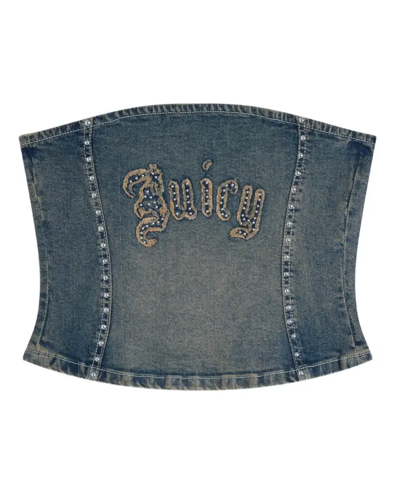 Juicy Couture studded corset top - Blau Blau
