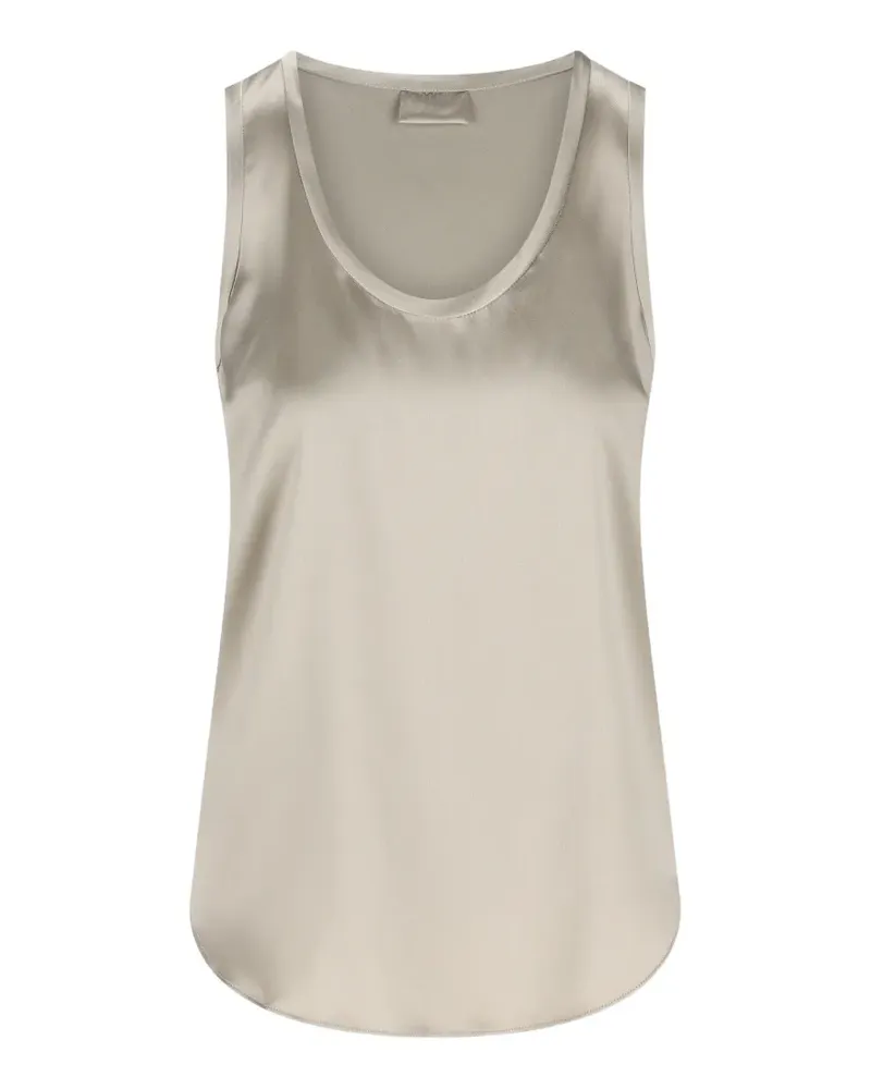 Brunello Cucinelli scoop-neck tank top - Nude Nude