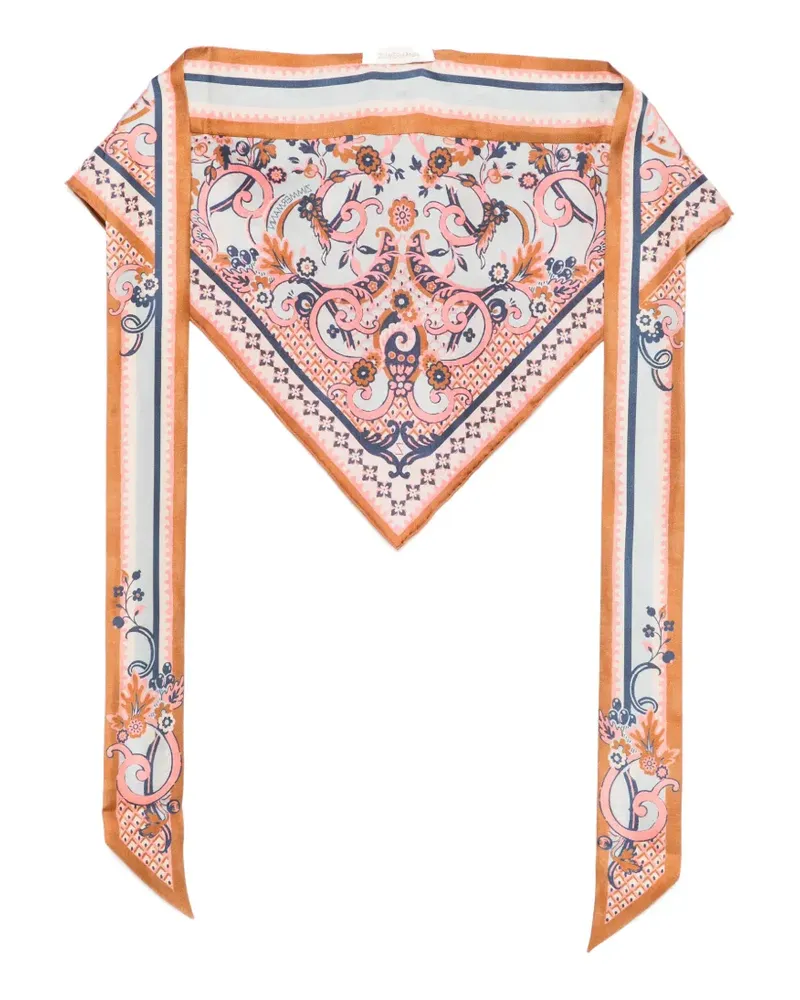 Zimmermann floral-print silk scarf - Blau Blau