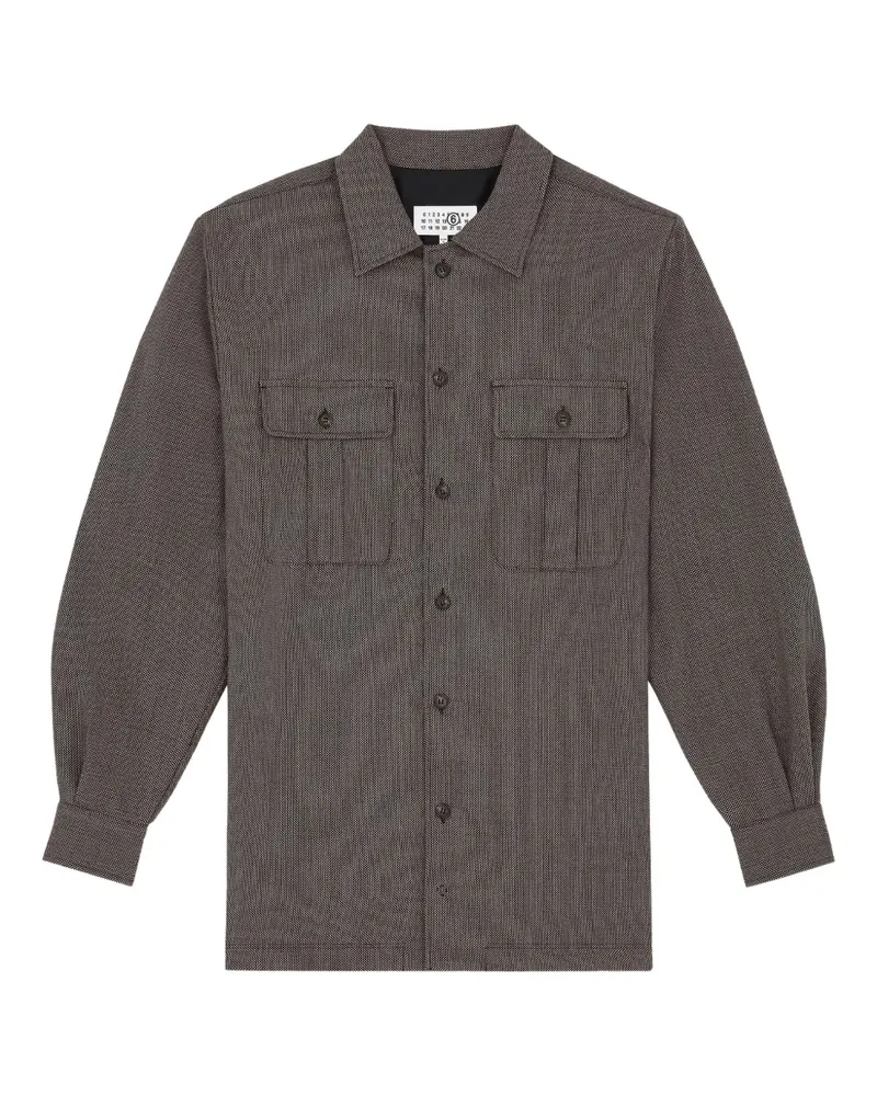 Maison Margiela mini shirt dress - Grau Grau