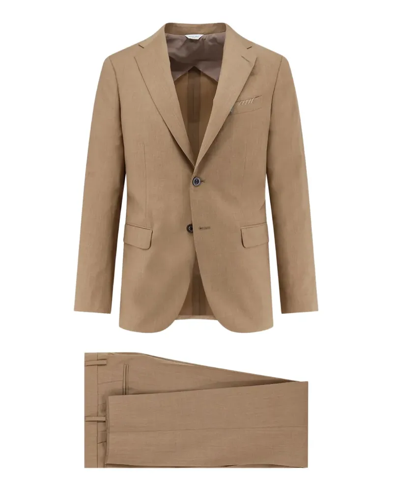 Boglioli single-breasted wool suit - Braun Braun