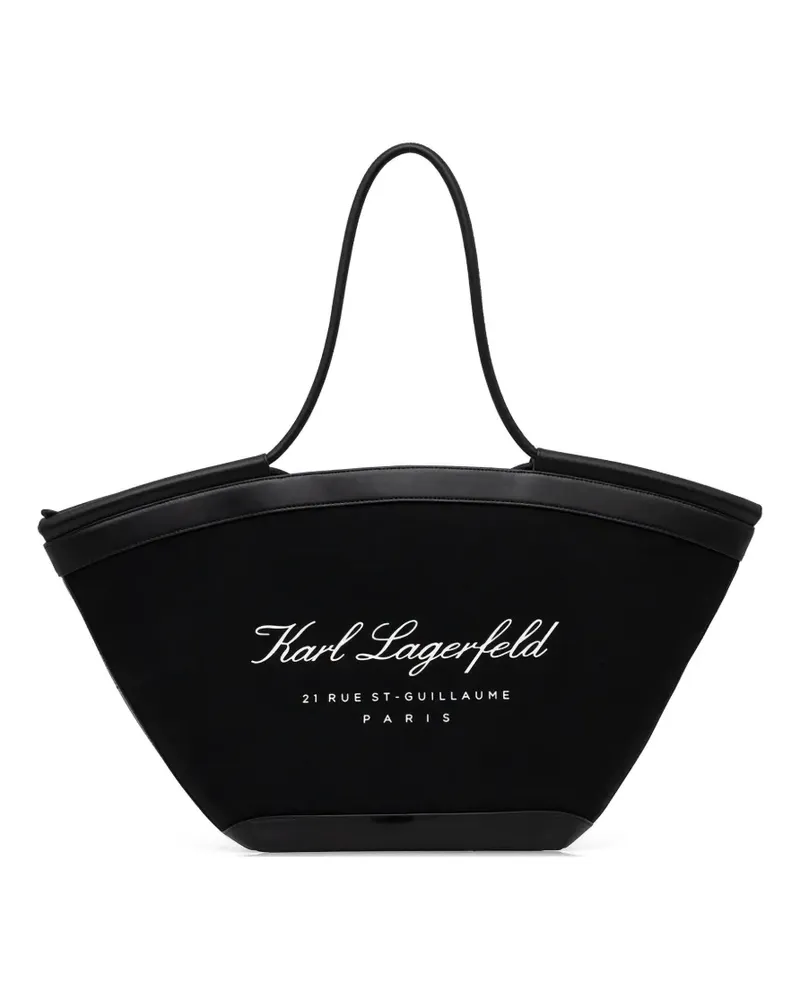 Karl Lagerfeld logo-detail tote bag - Schwarz Schwarz