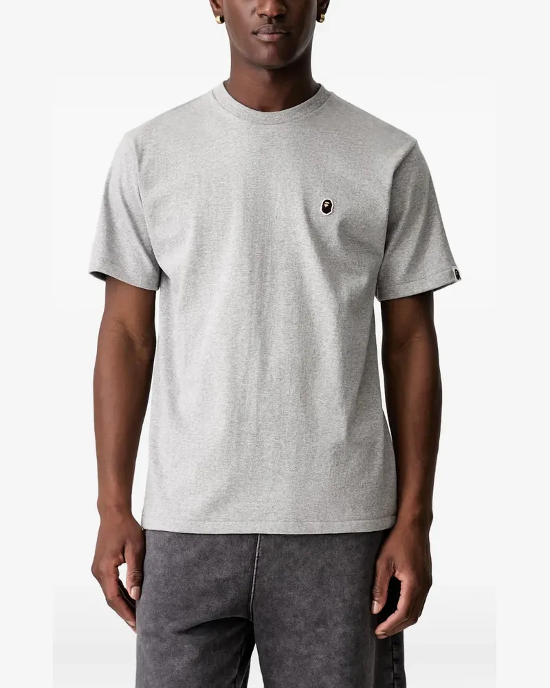 BAPE One Point Ape Head patch T-shirt - Grau Grau