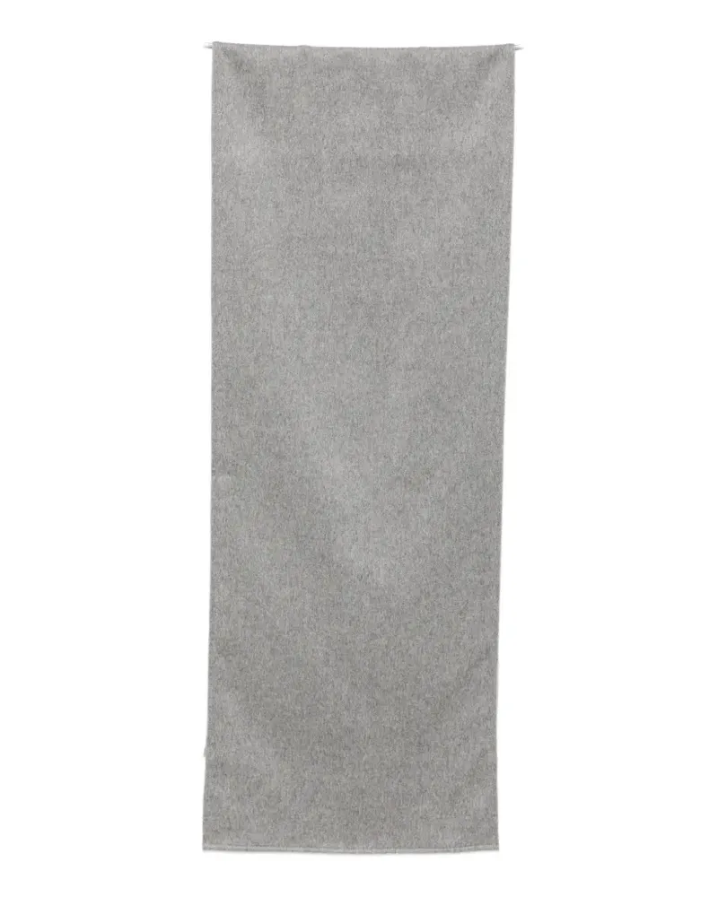 BARBA melange-effect cashmere scarf - Grau Grau