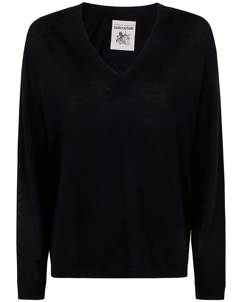Semicouture Selena Pullover - Schwarz Schwarz