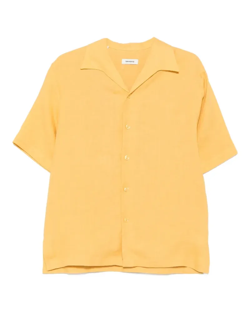 Sandro short-sleeve buttoned shirt - Gelb Gelb