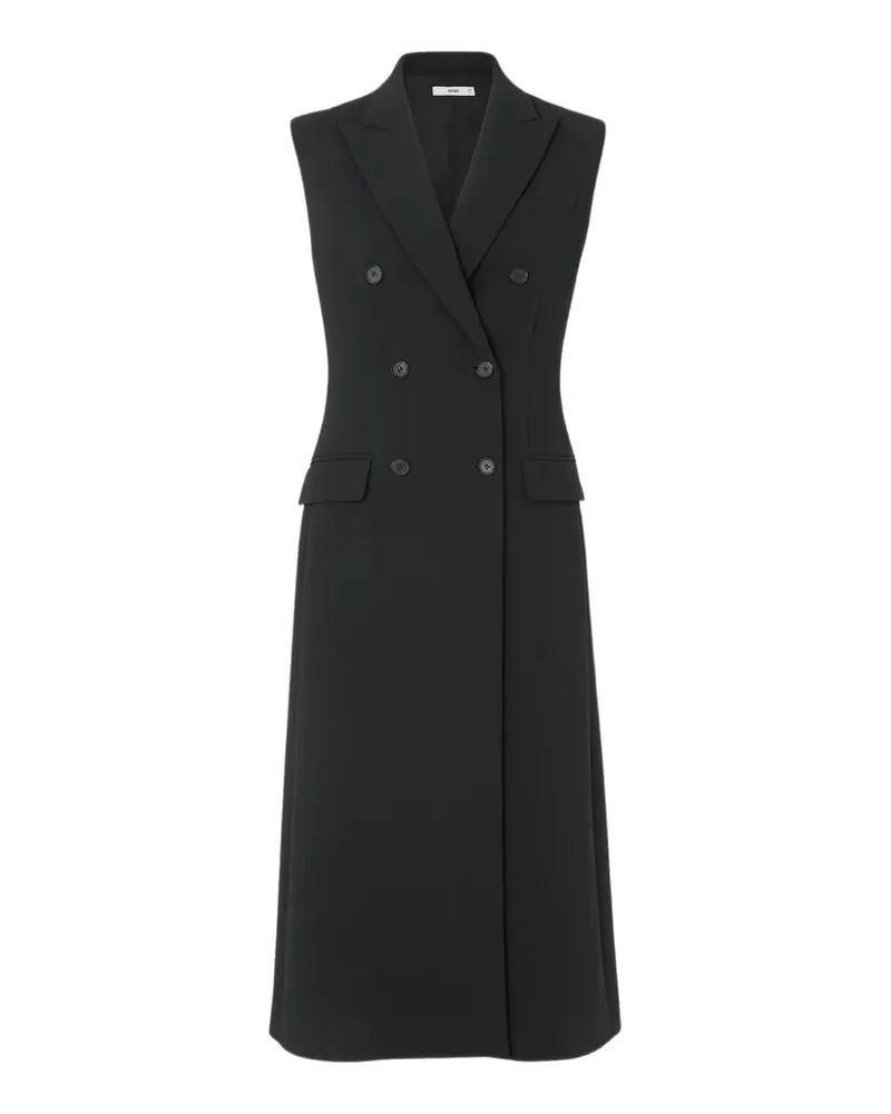 Fendi Ärmelloses Kleid - Schwarz Schwarz