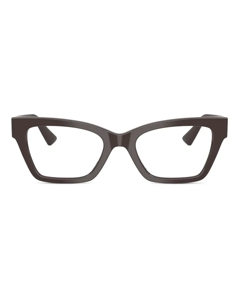 Giorgio Armani geometric logo glasses - Braun Braun