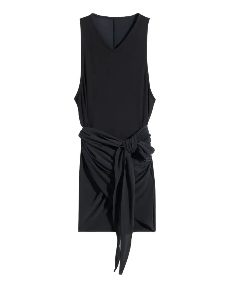 Christophe Lemaire Drapiertes Top in Wickeloptik - Schwarz Schwarz