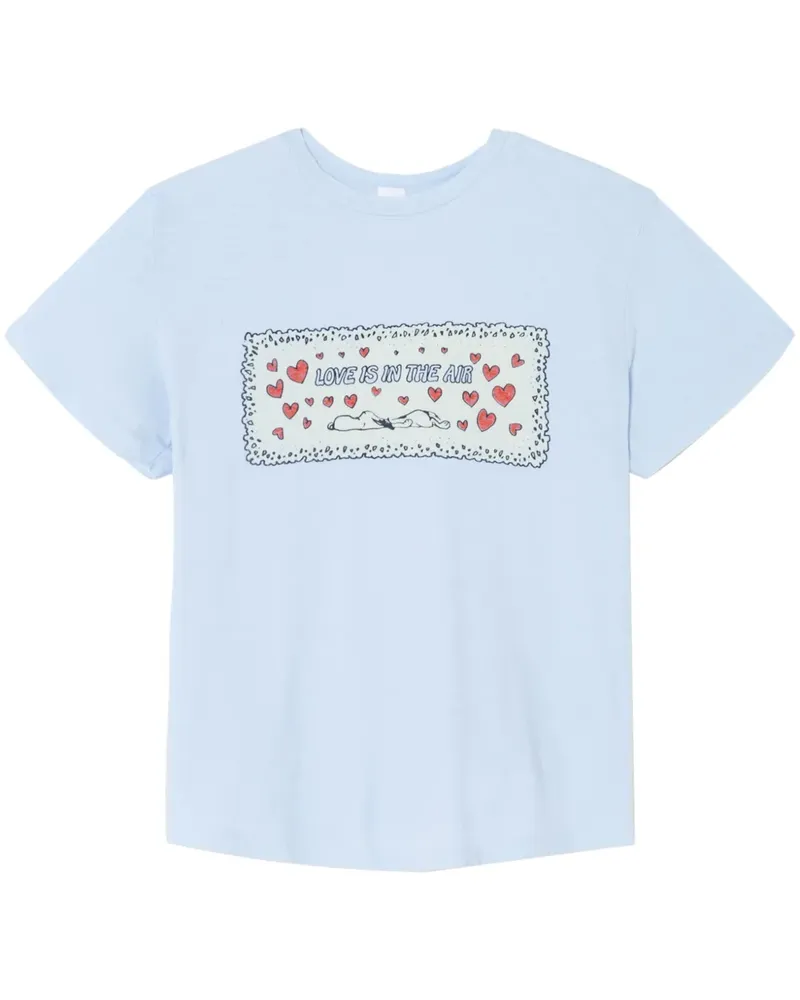 RE/DONE Snoopy LoveT-Shirt - Blau Blau