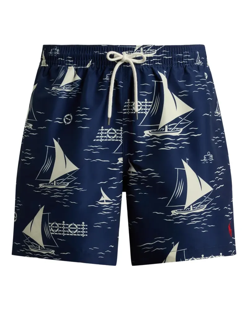 Ralph Lauren Badehose mit Segelboot-Print - Blau Blau