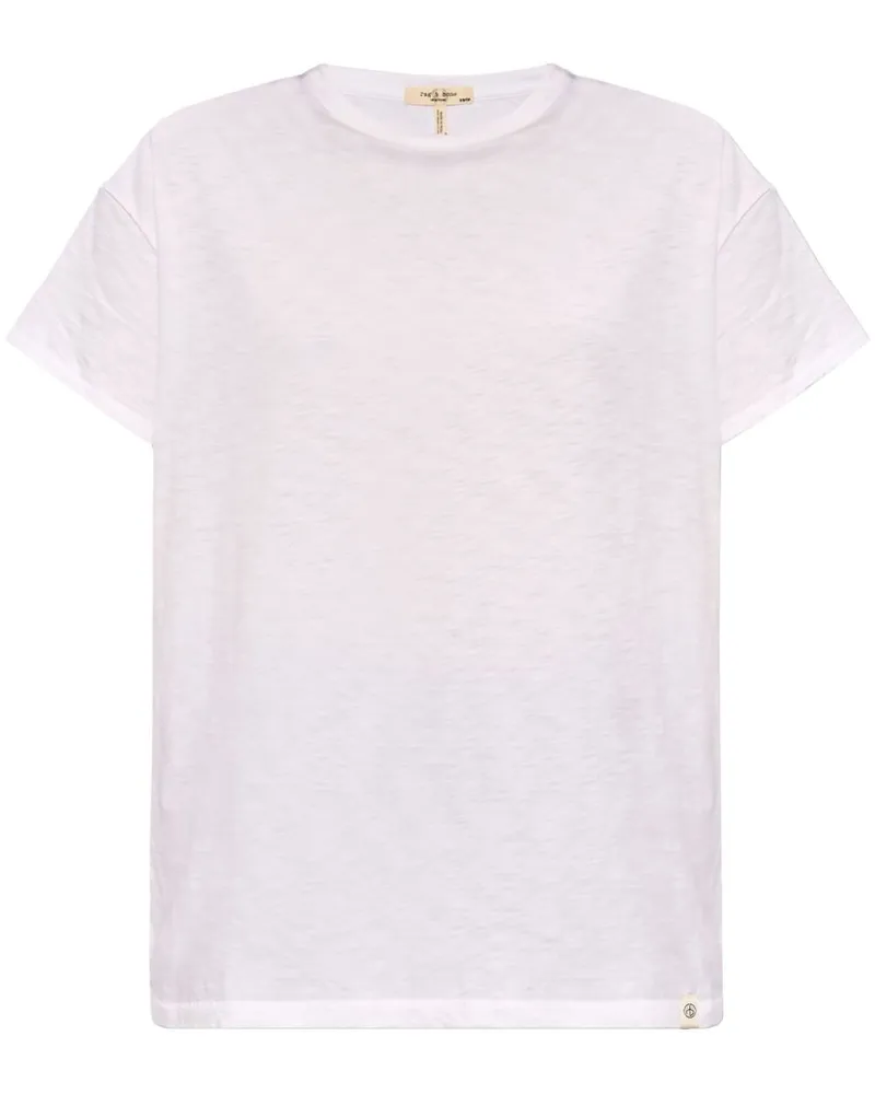 Rag & Bone Mini Slub T-Shirt Weiß