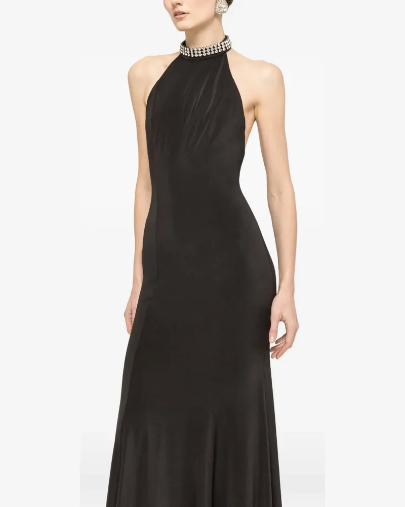 NISSA Rückenfreies Maxikleid - Schwarz Schwarz