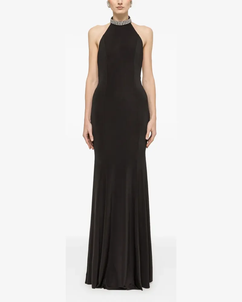 NISSA Rückenfreies Maxikleid - Schwarz Schwarz