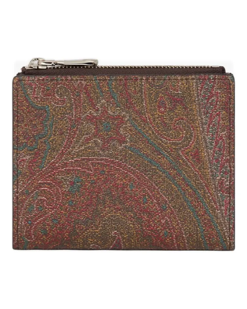 Etro Portemonnaie mit Paisleymuster - Braun Braun