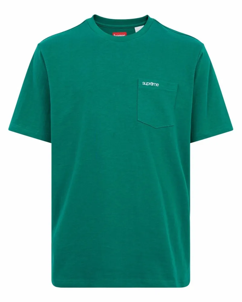 Supreme Being T-Shirt mit Brusttasche - Grün Grün