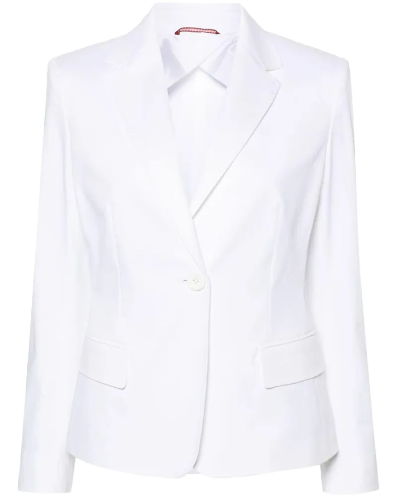 Max Mara Einreihiger Sarnico Blazer - Weiß Weiß