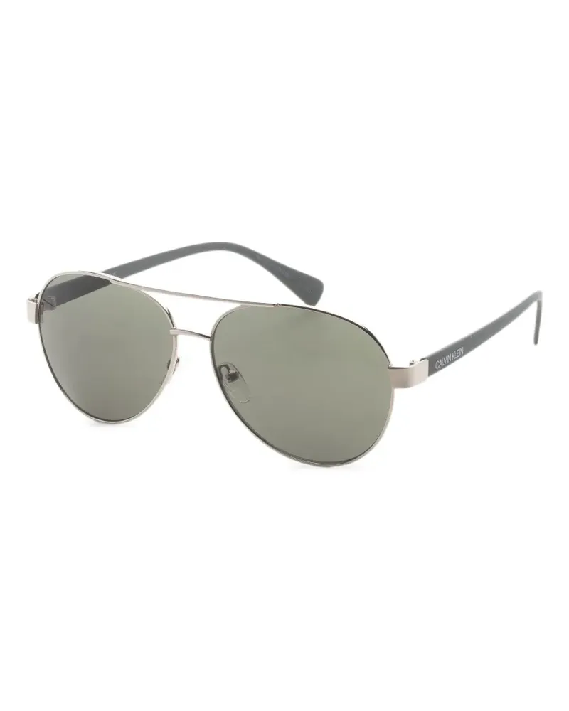 Calvin Klein Getönte Pilotenbrille - Silber Silber