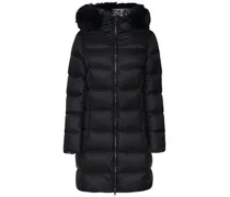 Mantel mit Logo-Patch - Schwarz