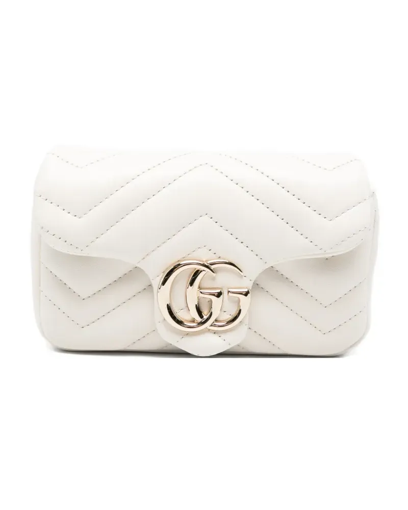 Gucci GG Marmont Schultertasche - Weiß Weiß