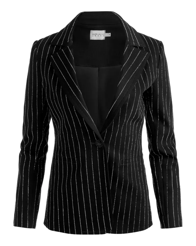 Alice + Olivia Blazer mit Kristallen - Schwarz Schwarz