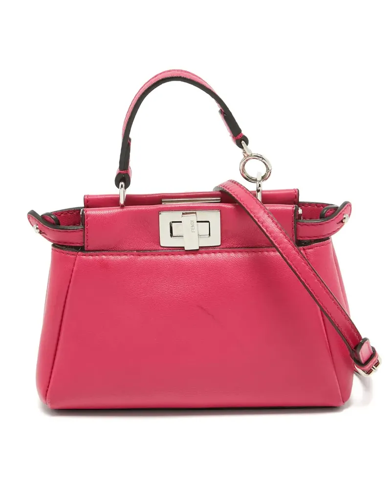 Fendi 2015 micro Peekaboo Tasche - Rosa Rosa