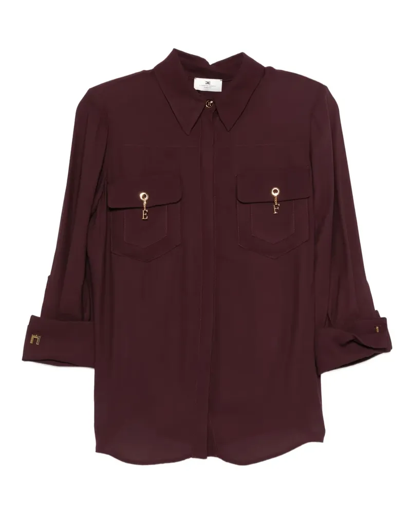 Elisabetta Franchi Hemd mit Tasche - Violett Violett