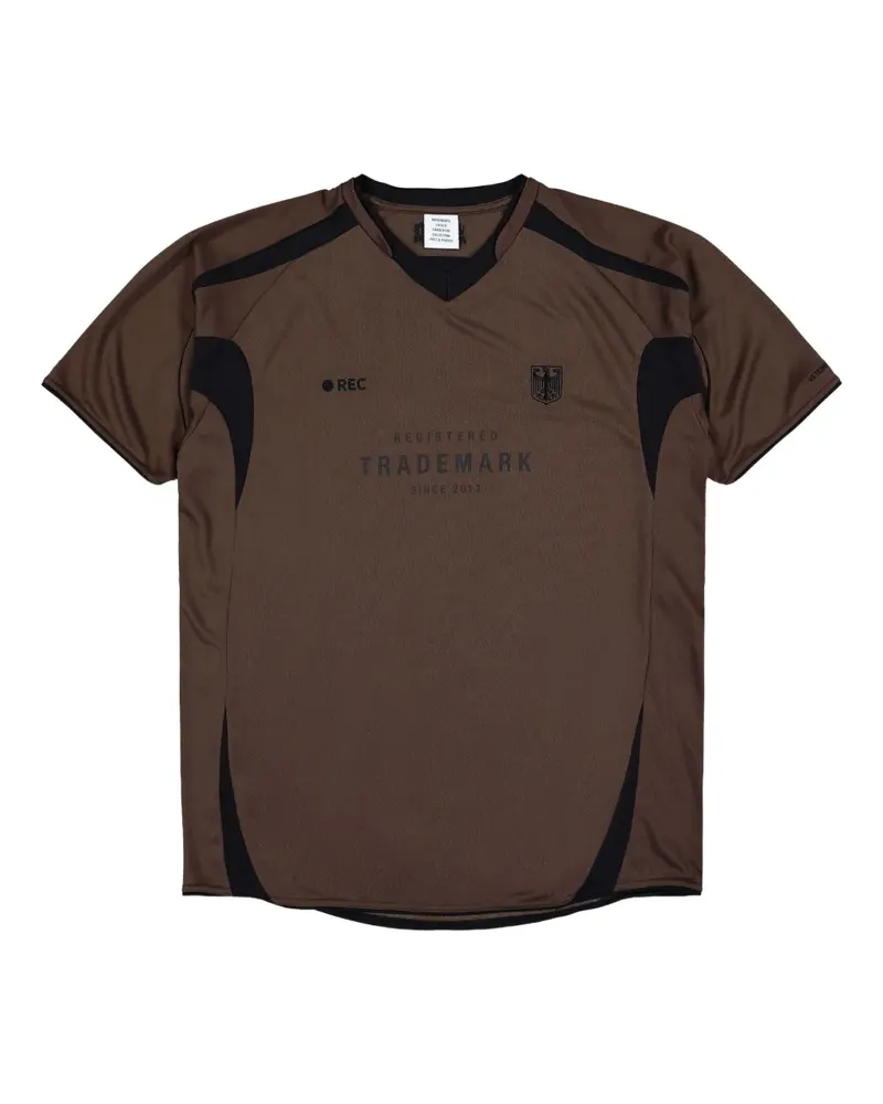 VETEMENTS Trademark Football Number-77 Trikot - CHOCOLATE BROWN Chocolate