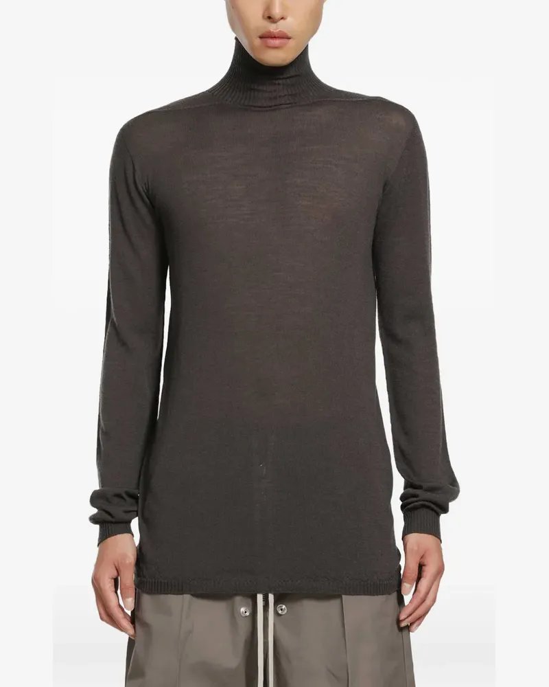Rick Owens Tower Level turtleneck wool sweater - Braun Braun