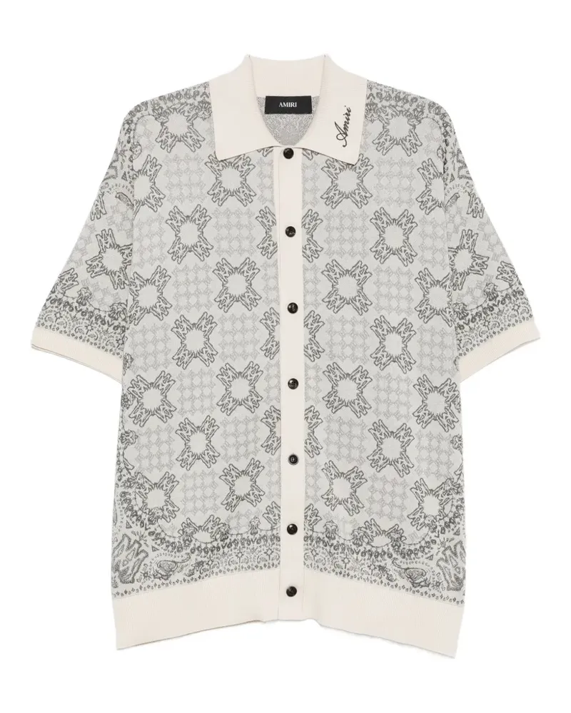 Amiri MA Quad Check short-sleeve shirt - Nude Nude