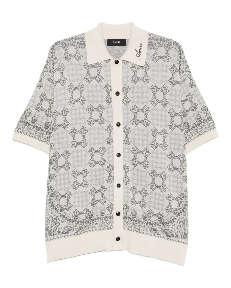 Amiri MA Quad Check short-sleeve shirt - Nude Nude
