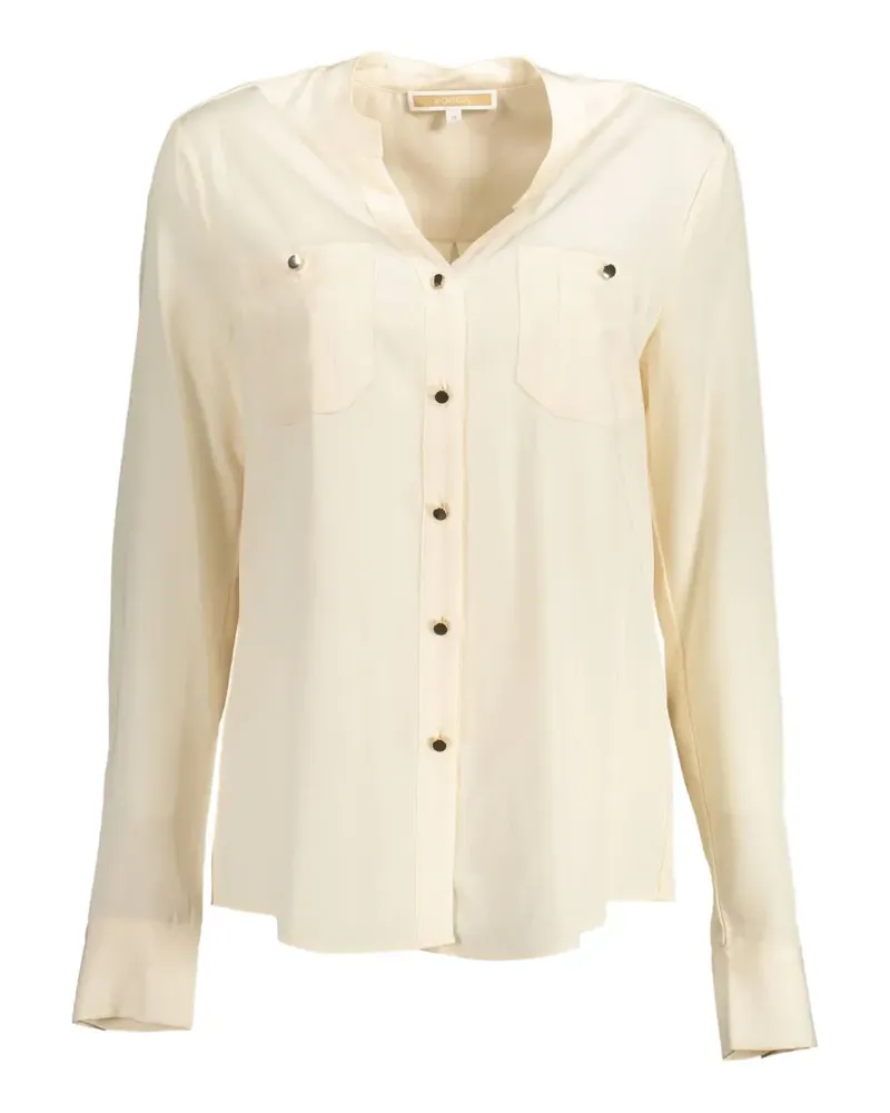 Kocca Bluse mit V-Ausschnitt - Nude Nude