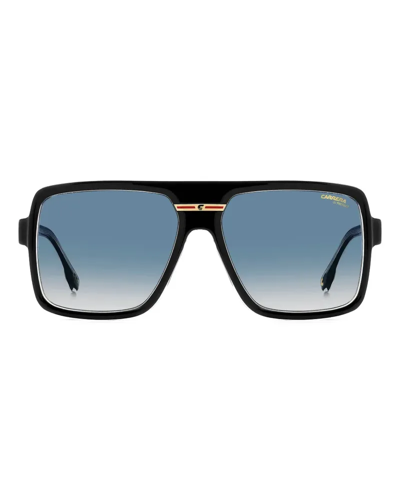 Carrera Sonnenbrille mit Logo-Print - Schwarz Schwarz
