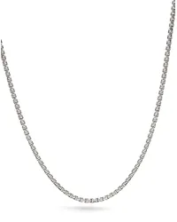 David Yurman Box Chain Halskette aus 14kt Gelbgold und Sterlingsilber Silber