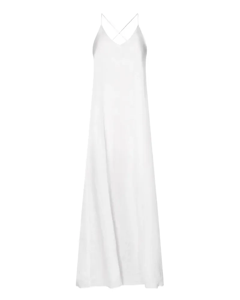FISICO-Cristina Ferrari Camisole-Kleid mit überkreuztem Rücken - Weiß Weiß