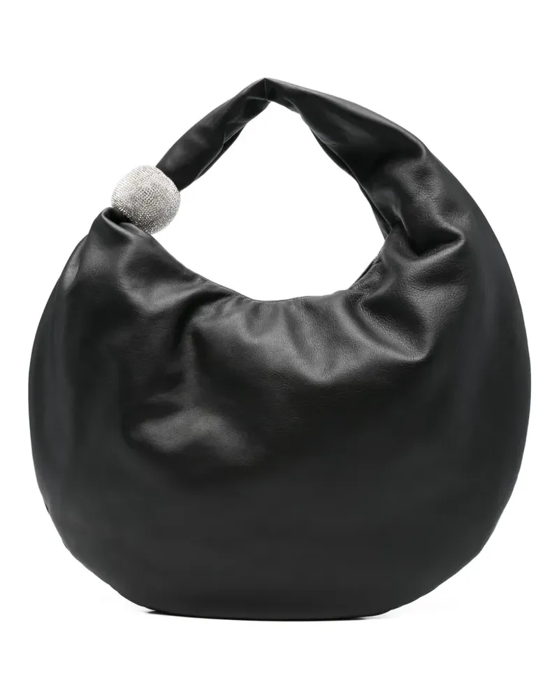 Giuseppe di Morabito Schultertasche mit Kristallen - Schwarz Schwarz