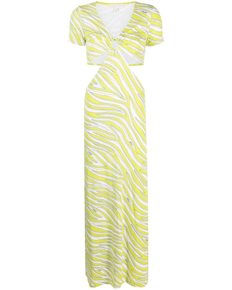 Michael Kors Kleid mit Zebra-Print - Grün Grün